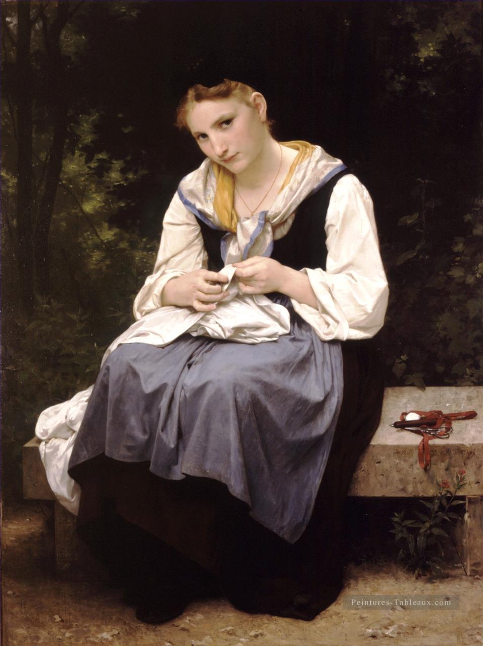 Jeune ouvrière réalisme William Adolphe Bouguereau Peintures à l'huile